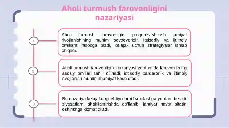 Aholi turmush farovonligini prognozlashtirish 3