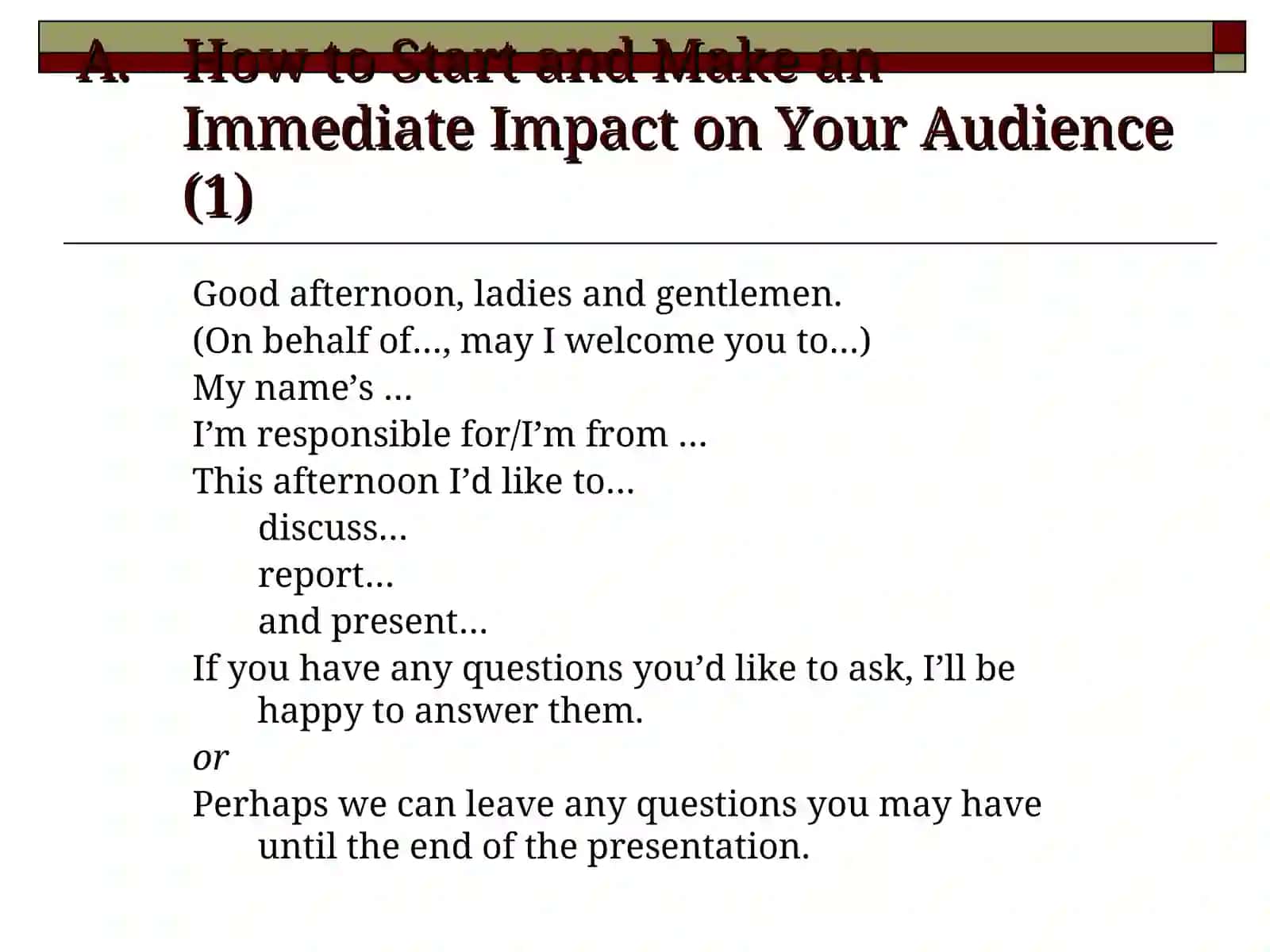 HOW TO GIVE SUCCESSFUL PRESENTATIONS 3