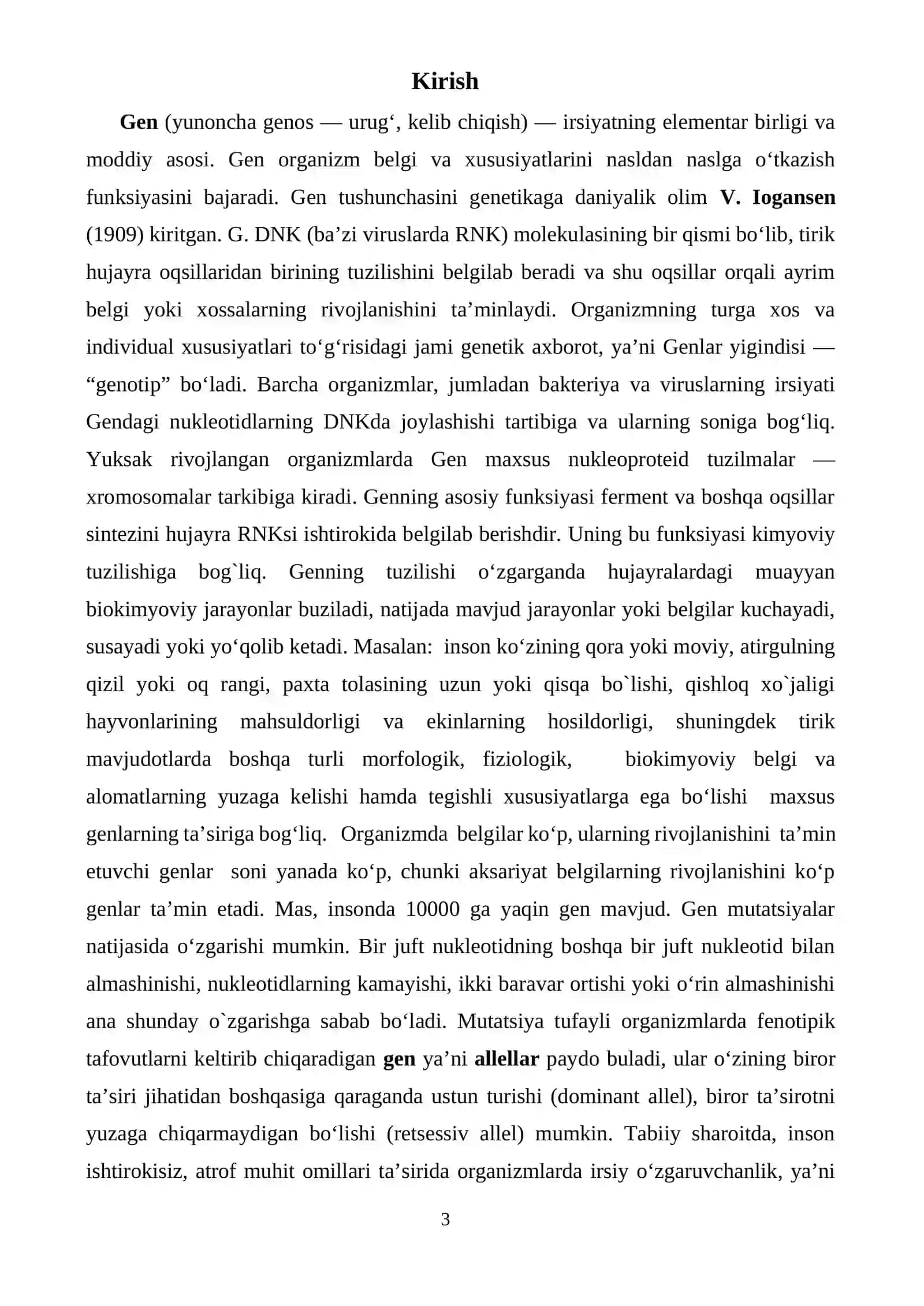 Gen va gen konsepsiyasi haqida tushuncha 3