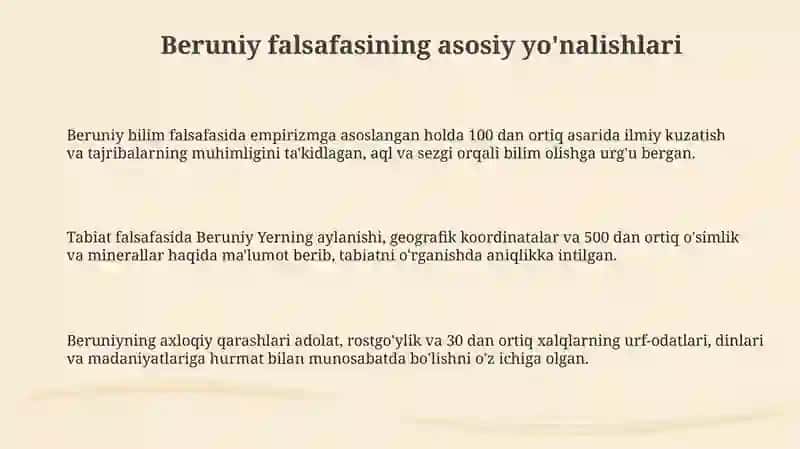 Beruniy falsafasi 3