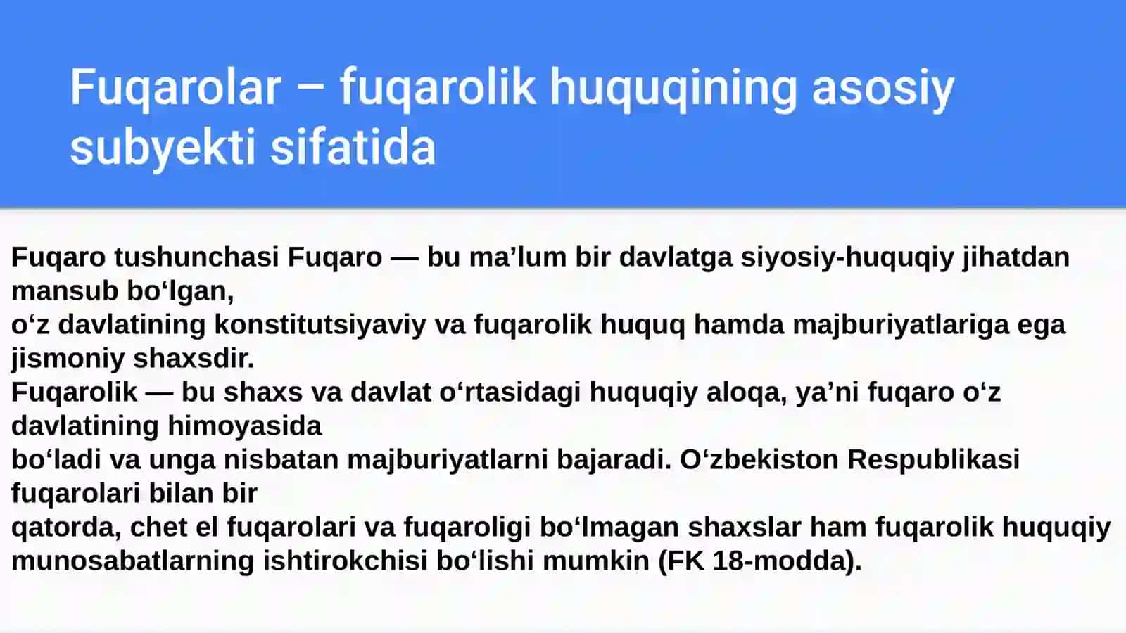 Fuqarolik Huquqining Subyekti Sifatida 3