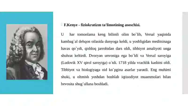 Fiziokratlar Maktabi 3