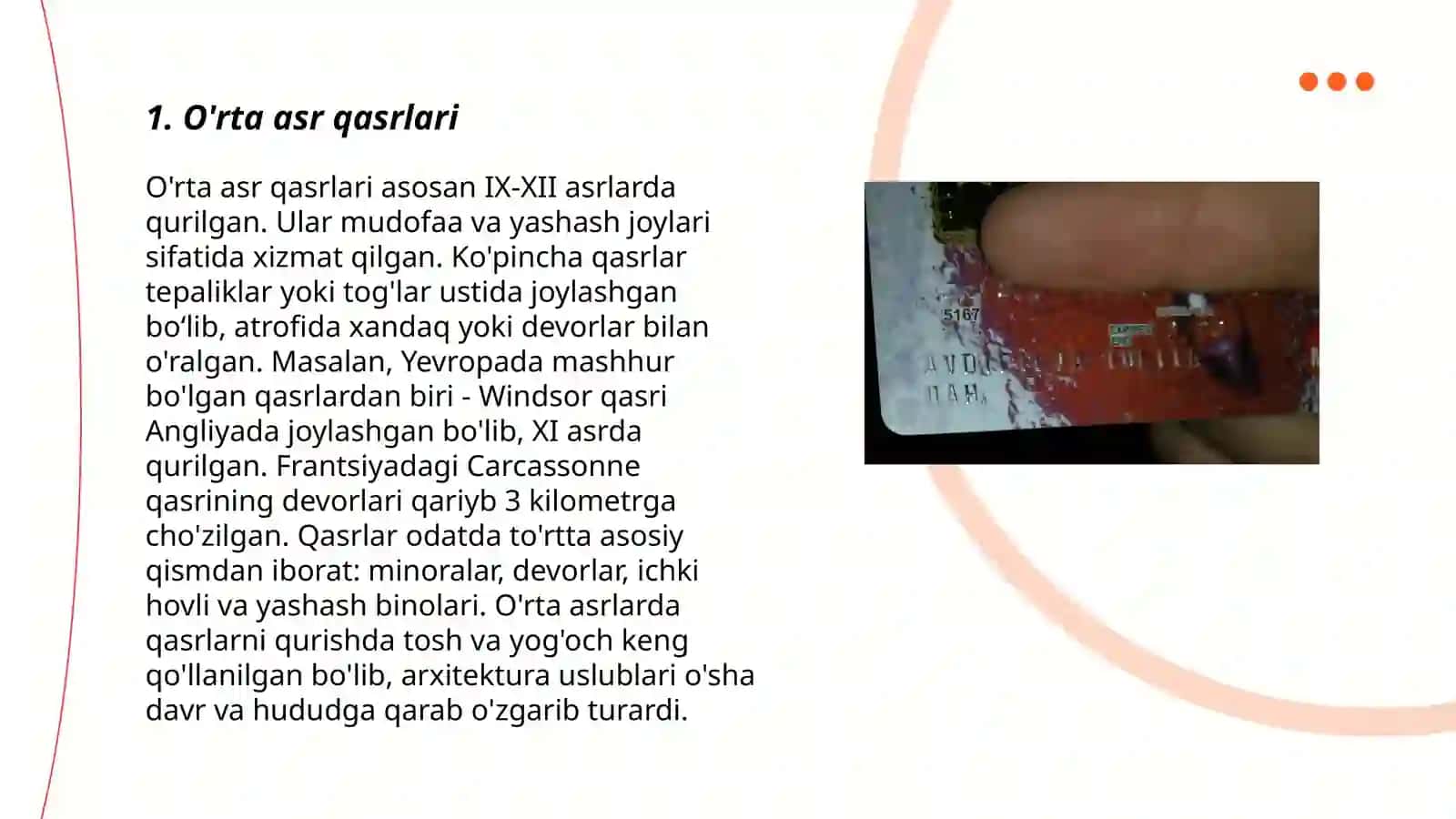 O'rta asr qasrlari 3