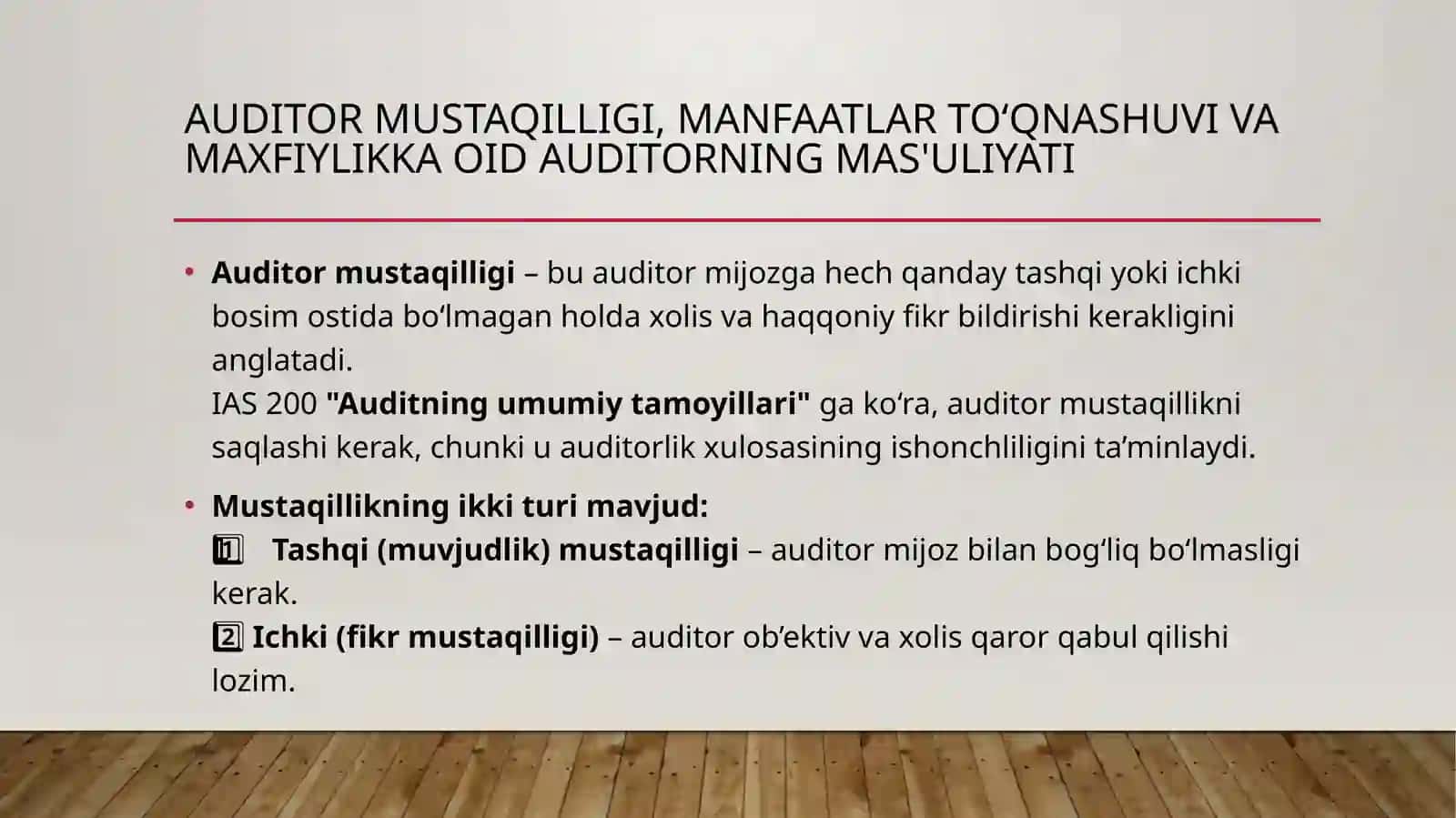 Auditorlik faoliyatining sifat nazorati 3
