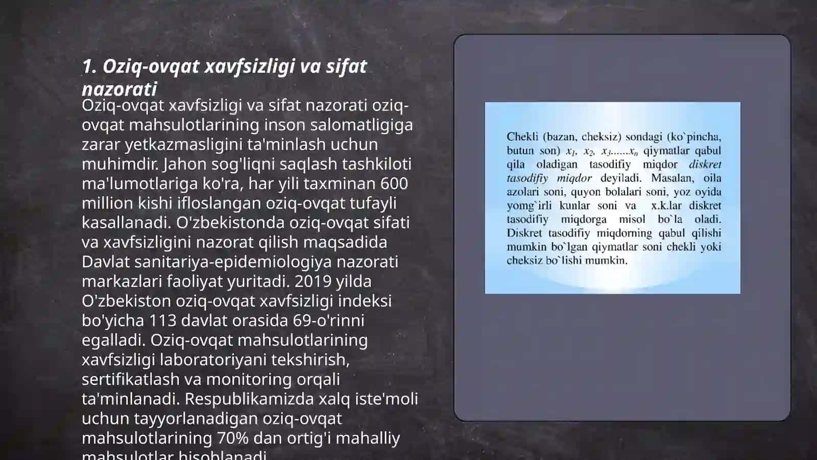 Oziq-ovqat xavfsizligi va sifat nazorati 3