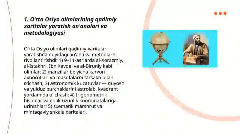O'rta Osiyo olimlarining kartografik tadqiqotlari 3
