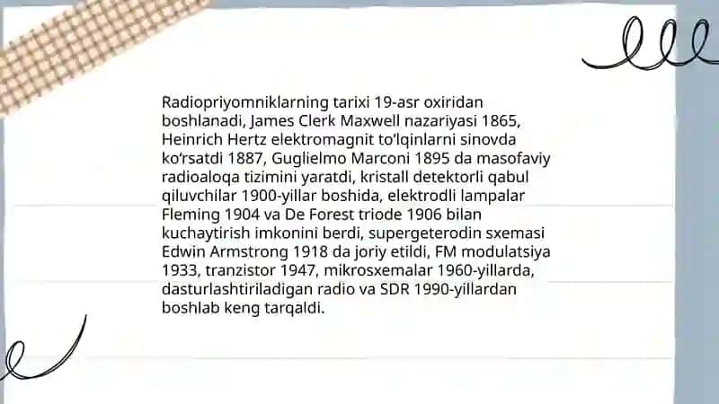 Radiopriyomniklar va ularning asosiy qismlari 3