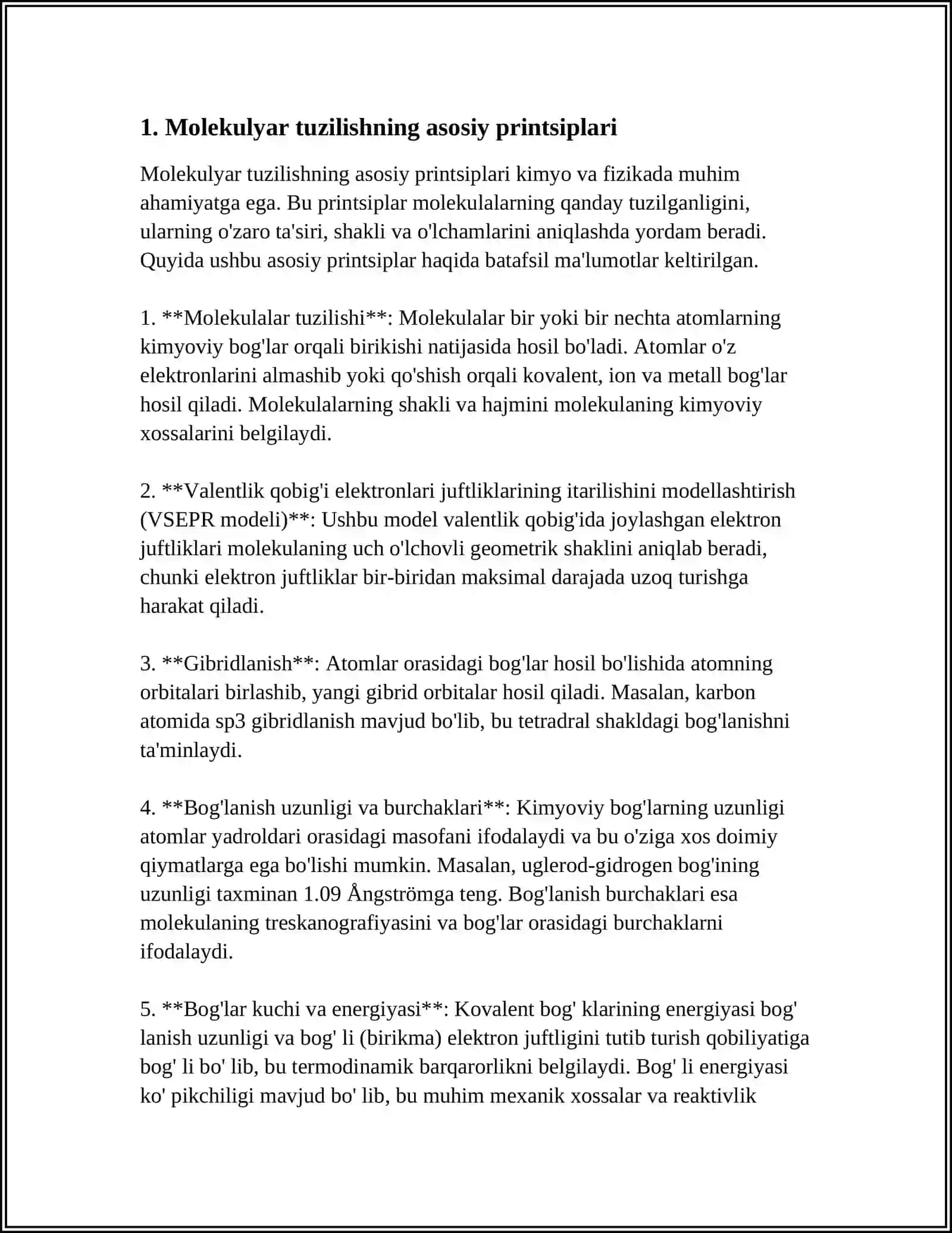 MODDALARNING MOLEKULYAR TUZILISHI 3