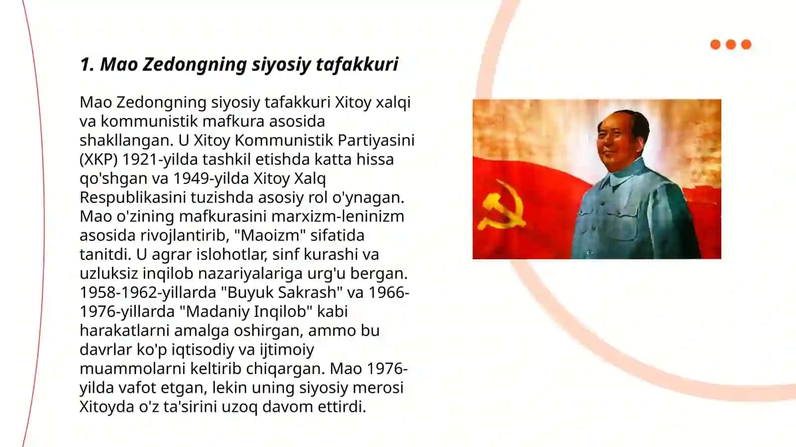 Maozedong Xitoy tarixidagi oʻrni 3