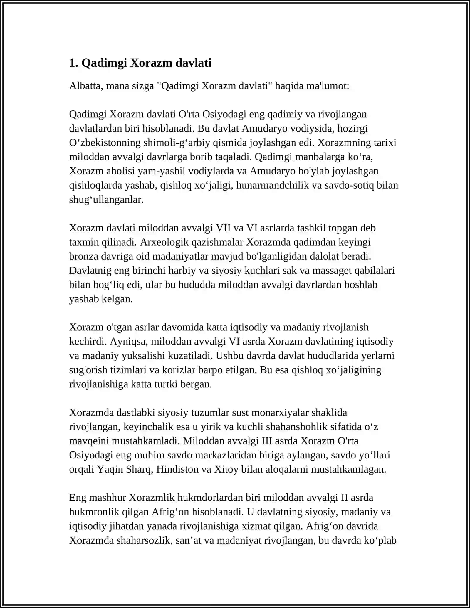 Qadimgi Xorazm Davlati 3