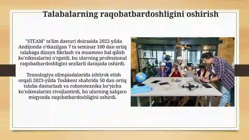 "STEAM" ta'lim dasturi 3