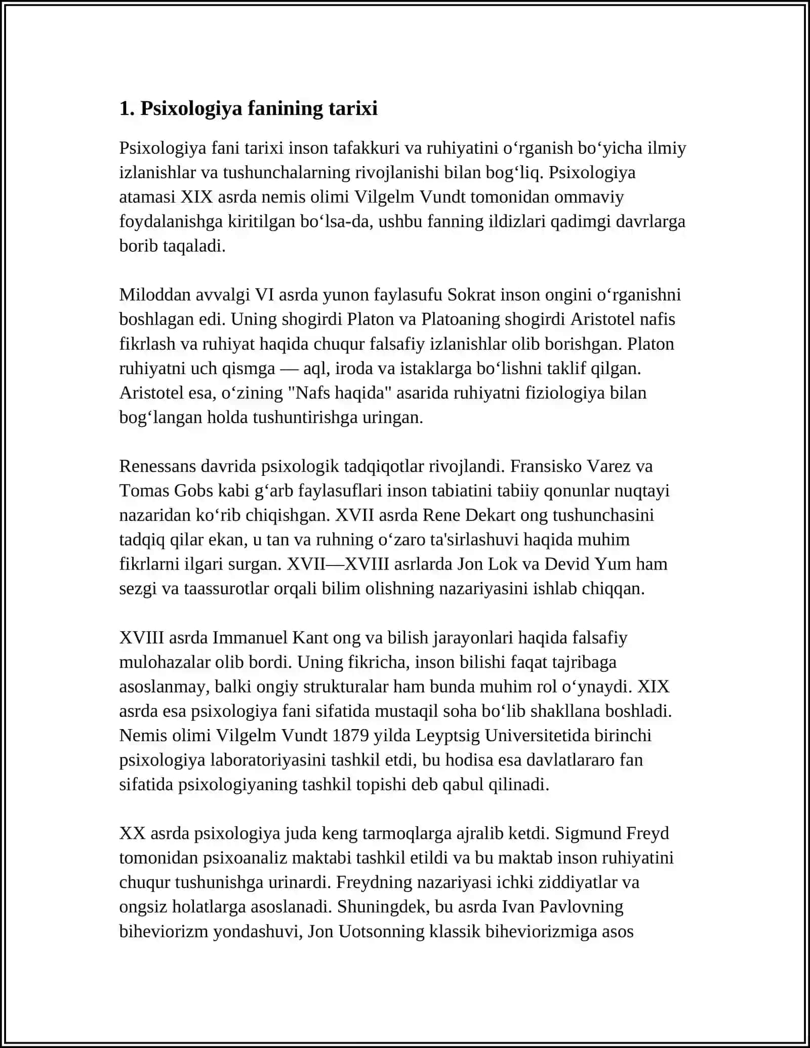 PSIXOLOGYA XOTRA HAQIDA 3
