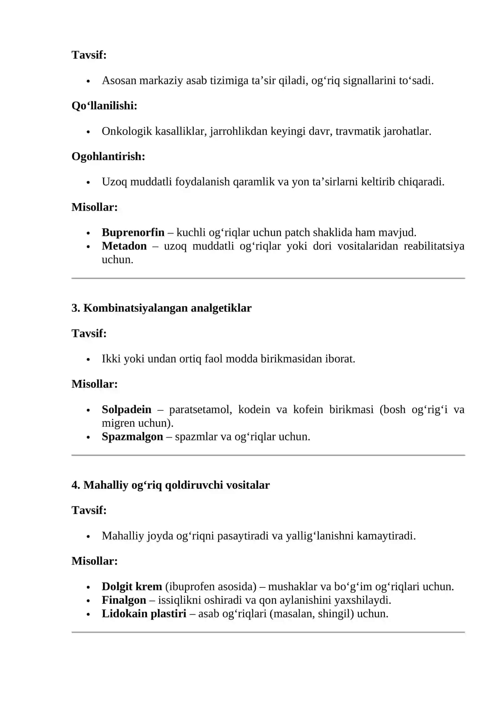 ANALGEZIYA QILADIGAN VOSITALAR 3