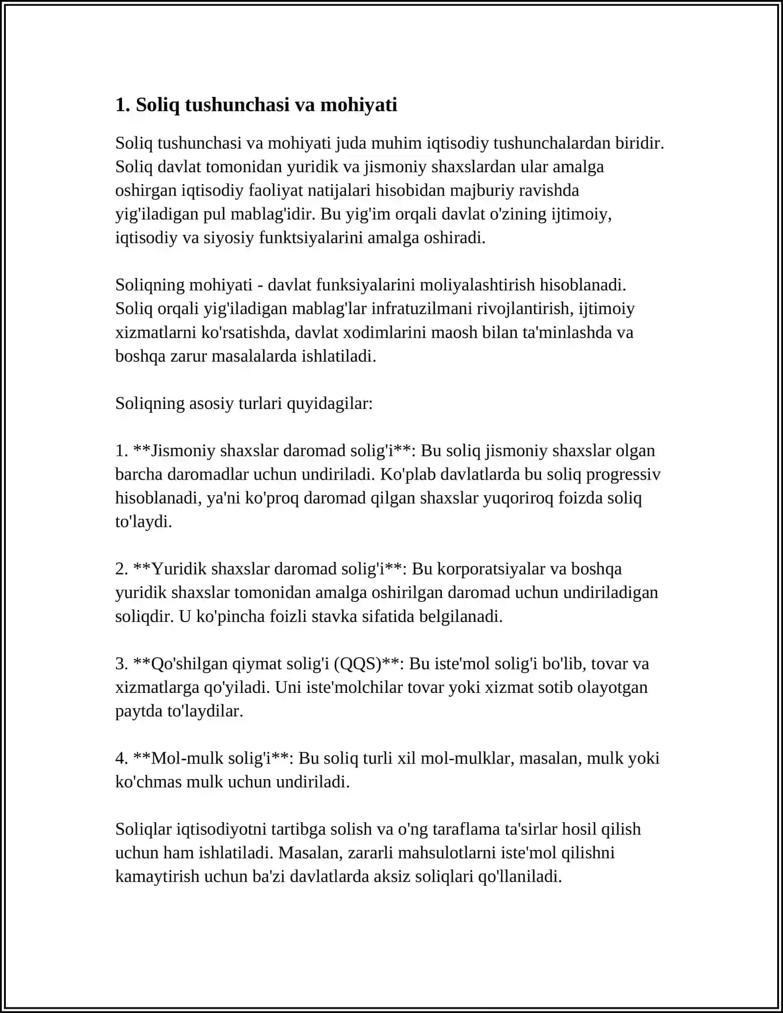 AYALANMADAN OLINADIGAN SOLIQ 3