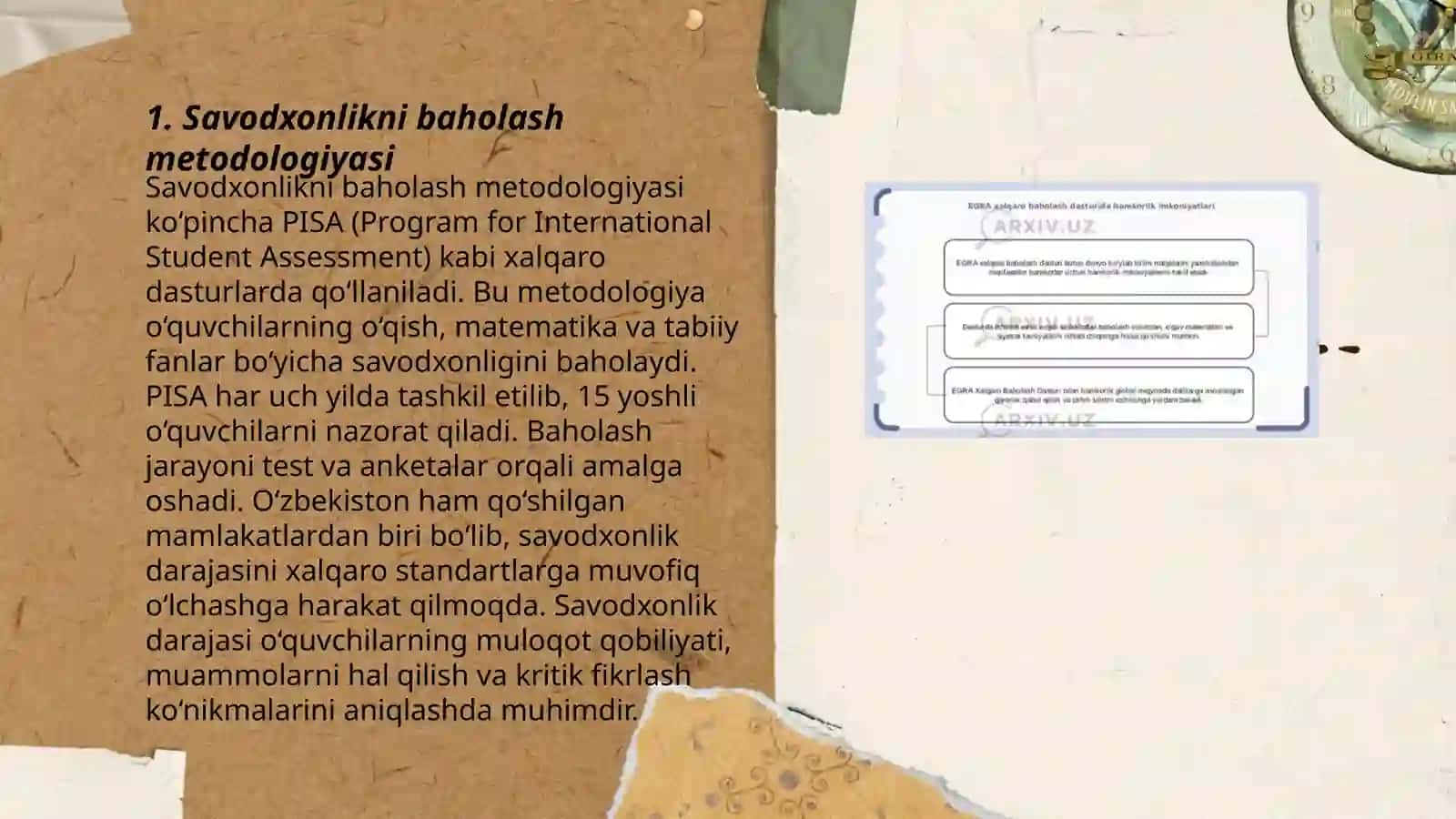 Savodxonlikni baholash metodologiyasi 3