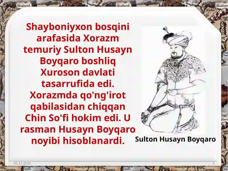 Xiva xonligining tashkil topishi va siyosiy hayoti. 3