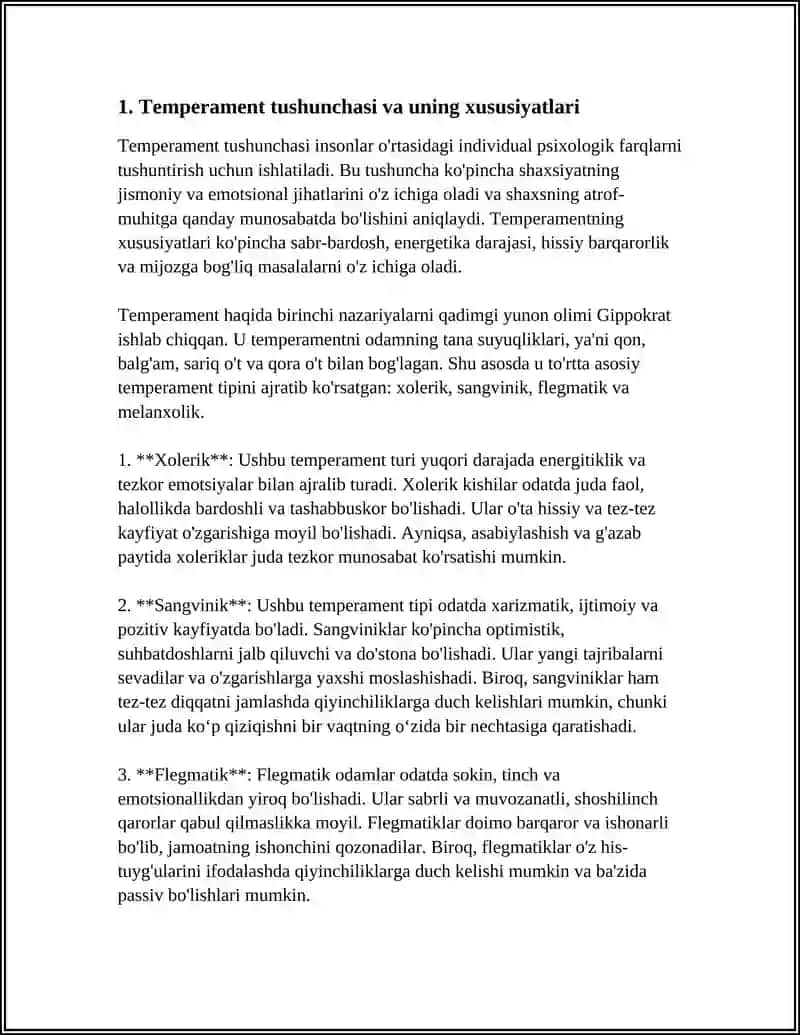 TEMPERAMENT VA UNING NAZARIYALARI 3