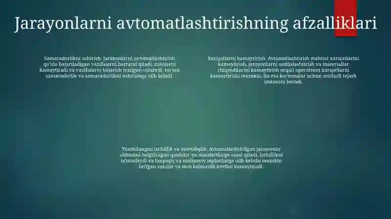 Jarayonlarni Avtomatlashtirishning Axamiyati 3