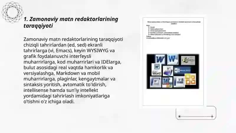 Zamonaviy matn redaktorlari 3