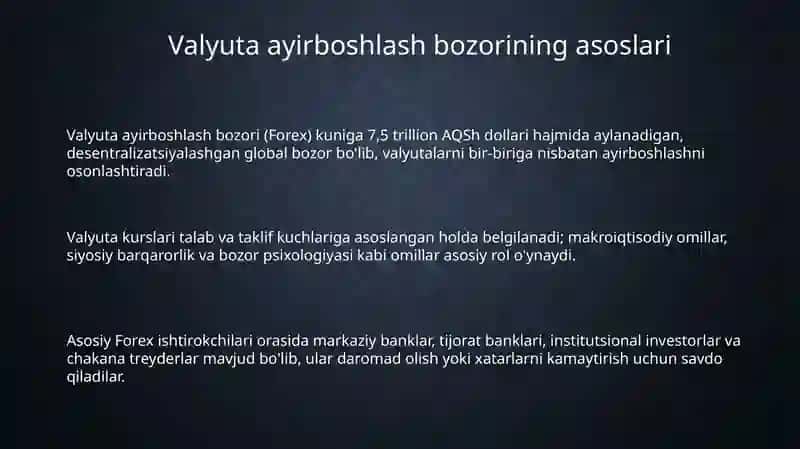 Valyuta ayirboshlash bozori 3