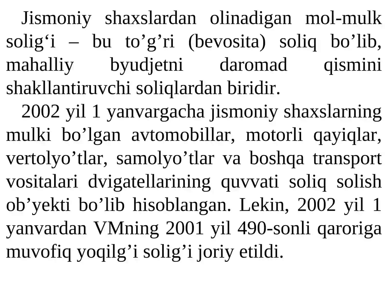 MOL-MULK SOLIG‘I 3