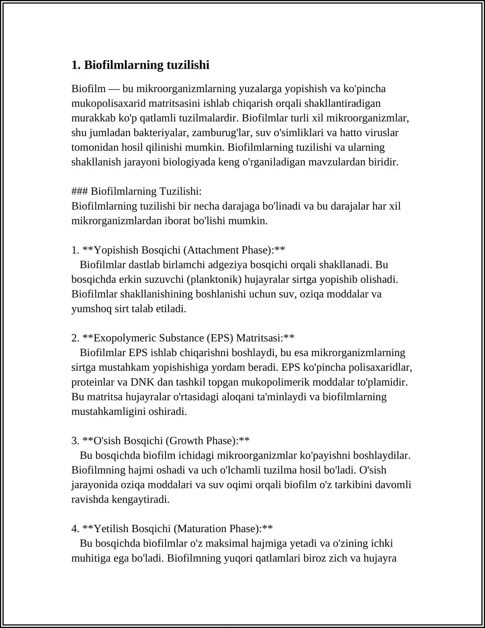BAKTERIYALARNING BIOPLENKASI 3