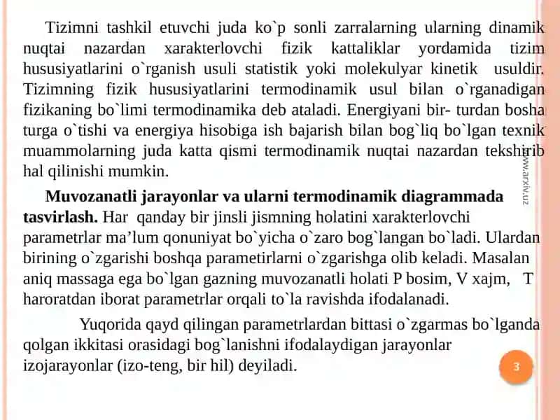 Molekulyar-kinetik nazariyaning asoslari 3