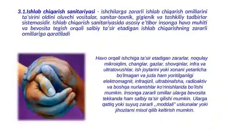 Ishlаb chiqаrish sаnitаriyasi vа uning аhаmiyati 3
