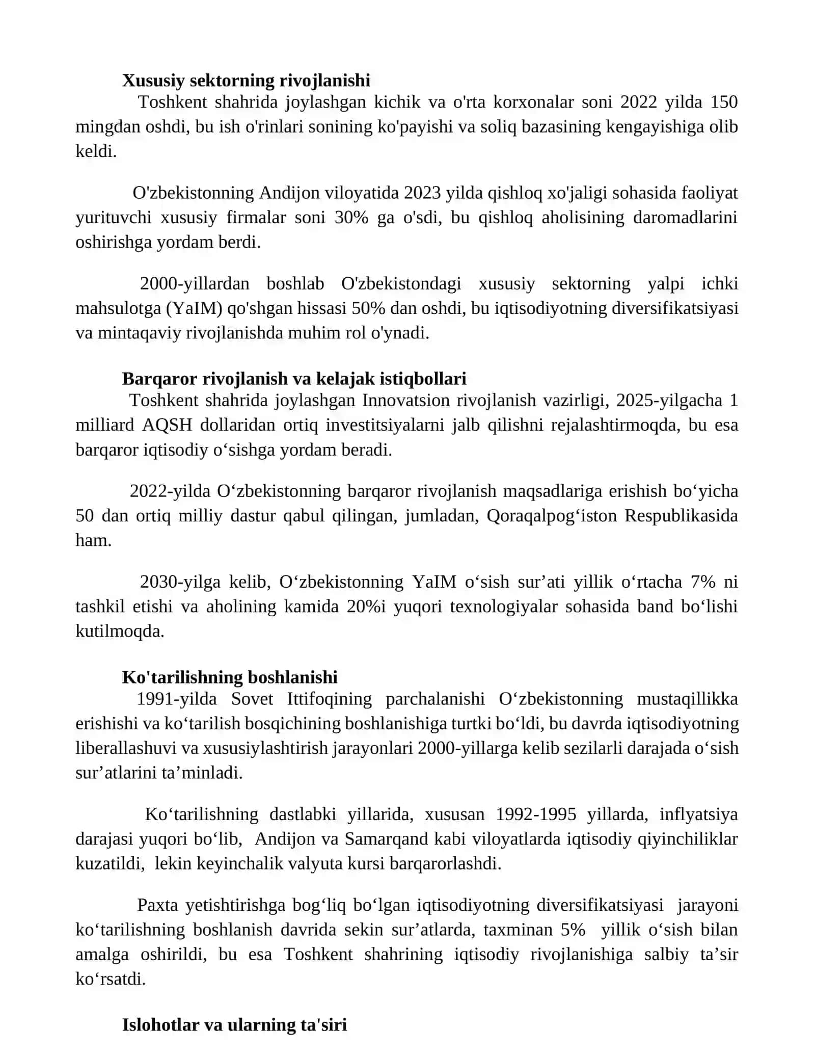 Yuksalish,rivojlanish va Iqtisodiy siyosat 3