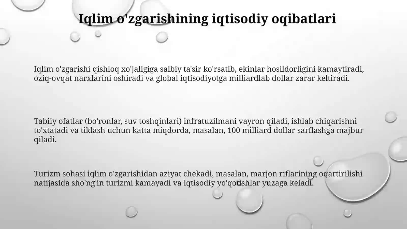 Iqlimoʻzgarishikimga"qimmatgatushyapti"? 3