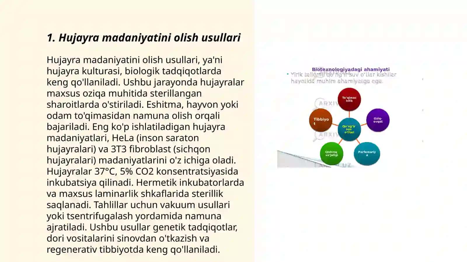 Hujayr biotexnologiyasi 3