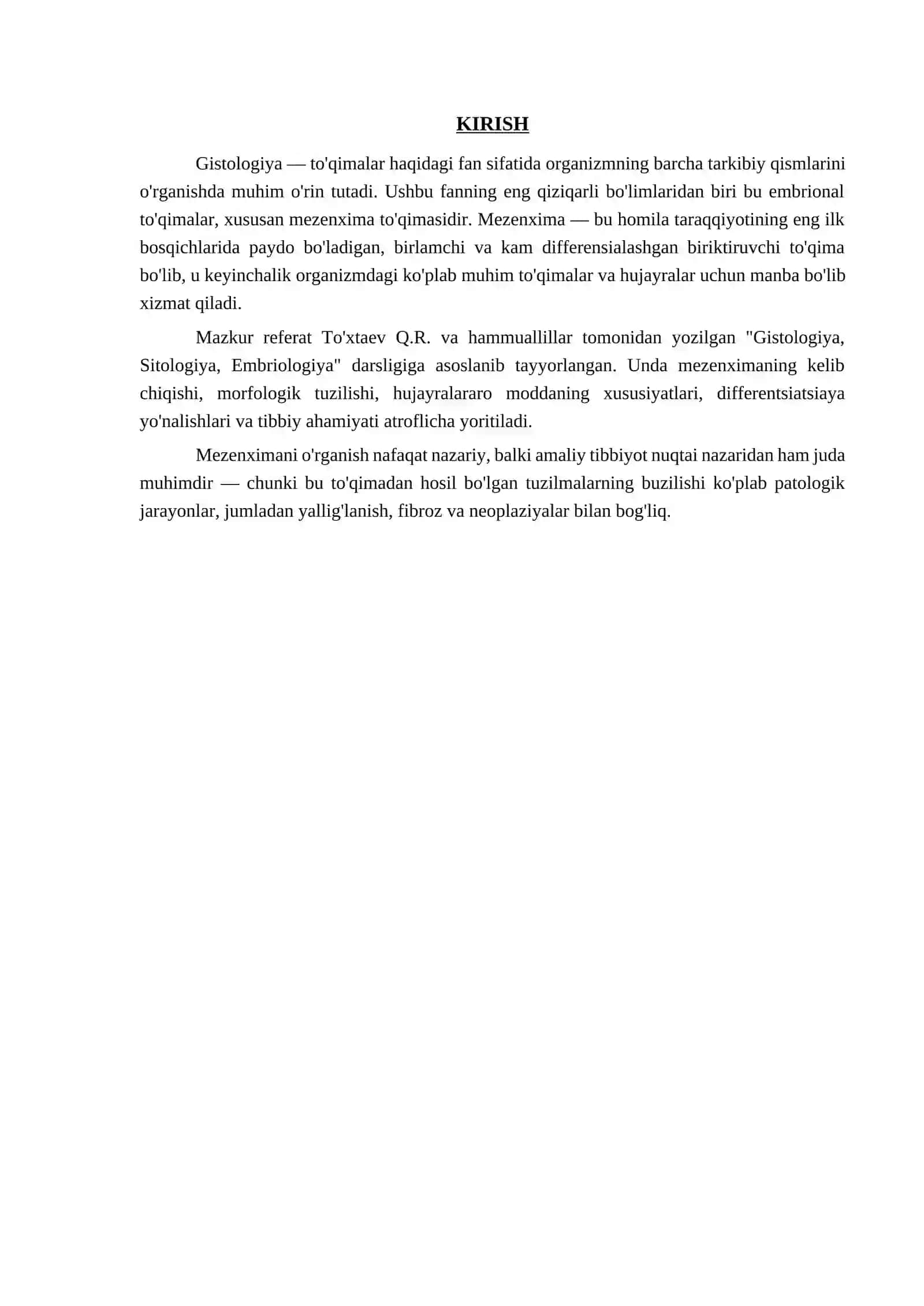 MEZENXIMANING TUZILISHI VA AHAMIYATI 3