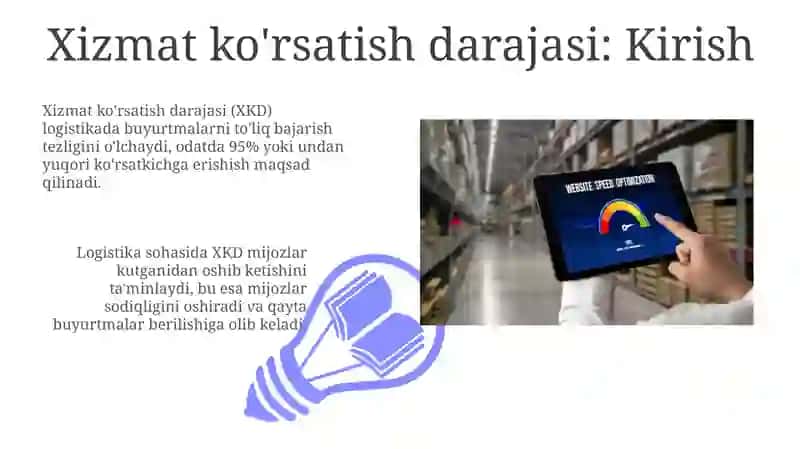 Logistikadaxizmatko‘rsatishdarajasi 3