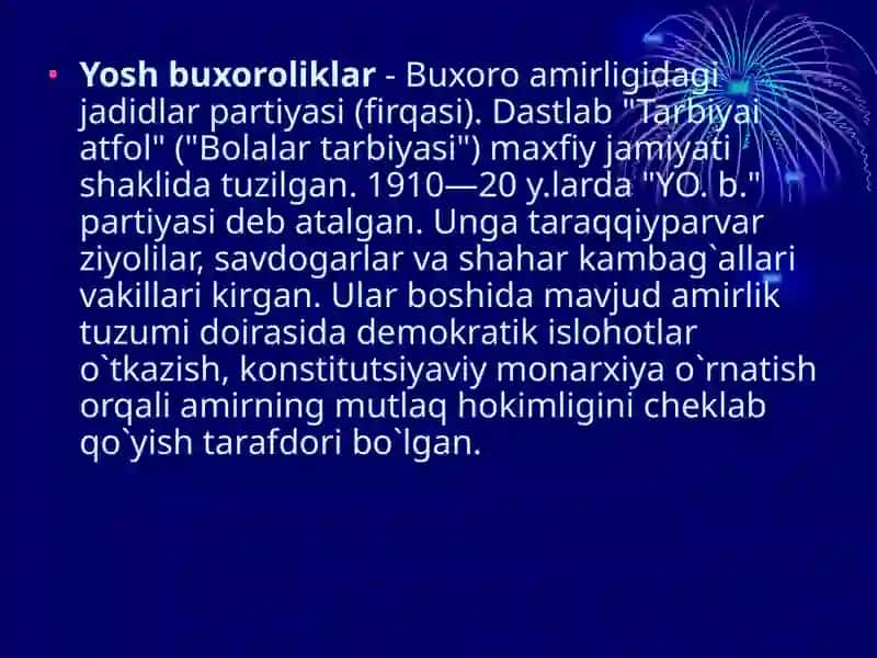 Yosh buxoroliklar 3