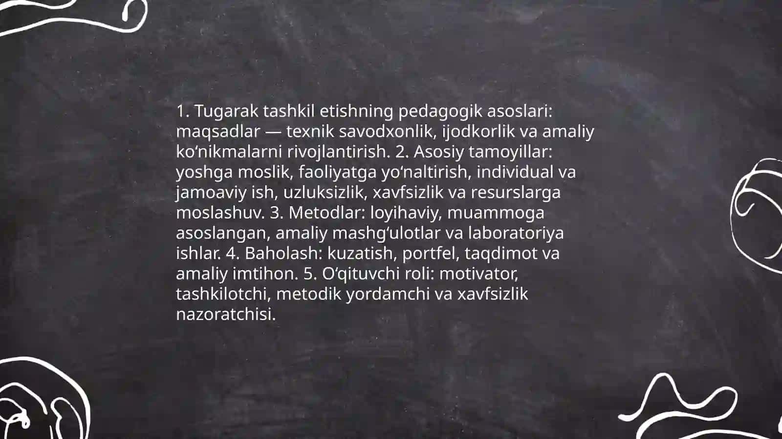 Tugaraklarni tashkil etishning pedagogik asoslari 3
