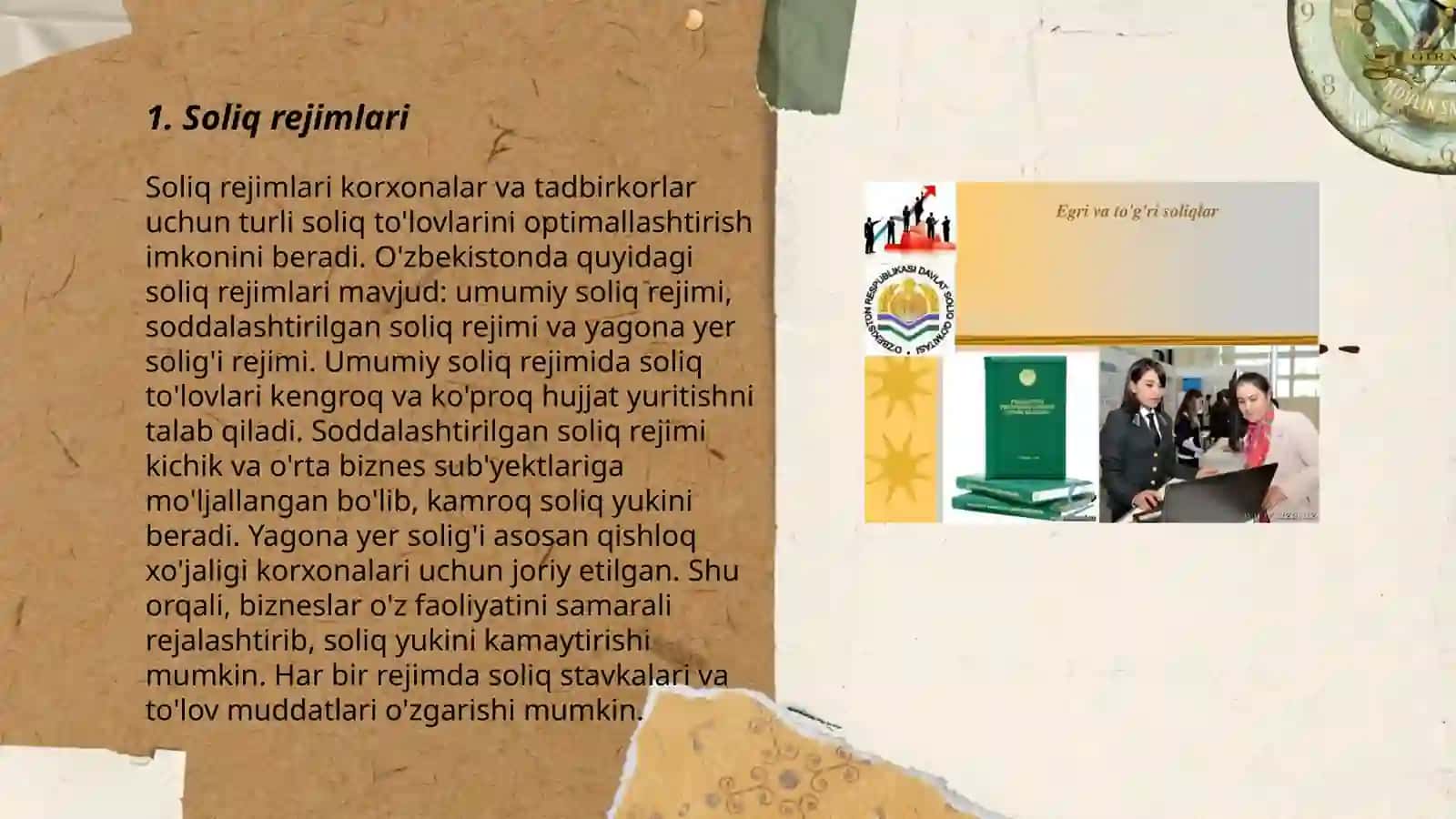 Soliqlar, ijara va investitsiyalar hisobi 3