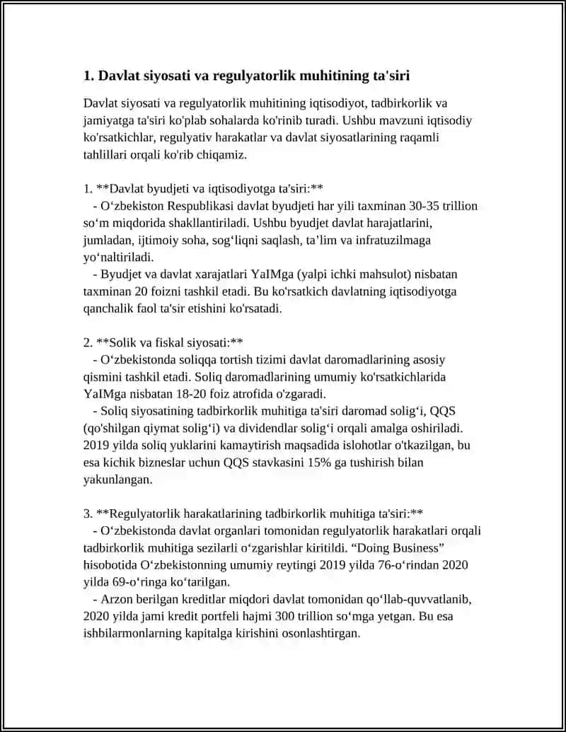 BIZNES YURITISHDA SIYOSIY OMILLAR 3