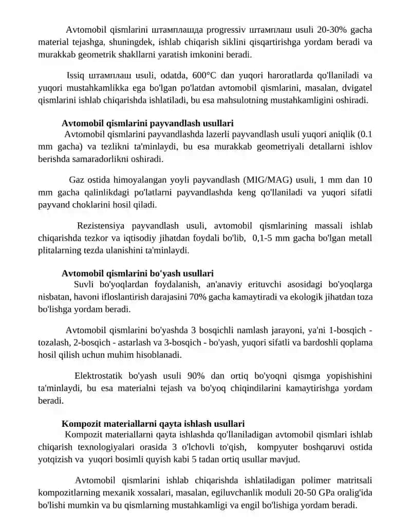 Avtomobil detallariga ishlov berish usullari 3