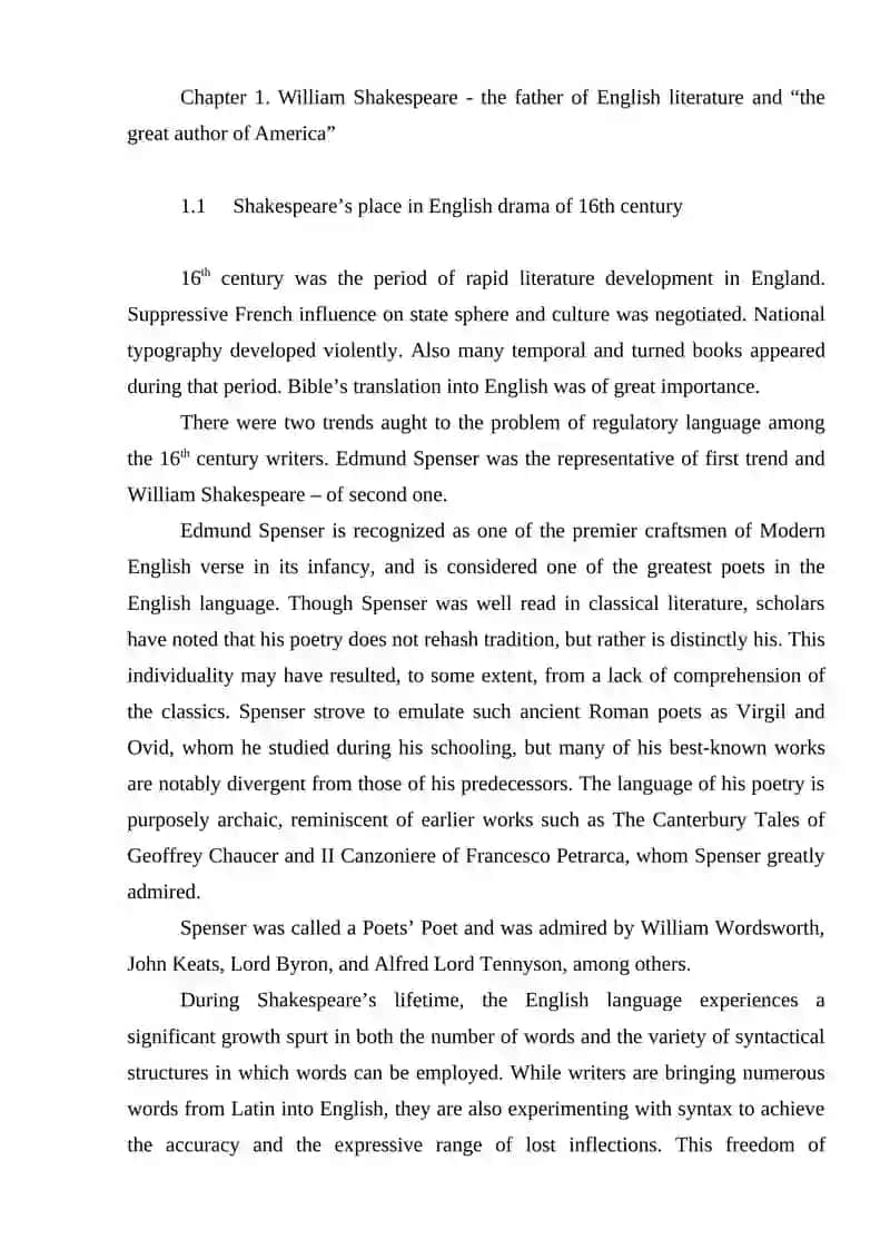Stylistic Analysis of William Shakespeare's Literary Work: Othello 3