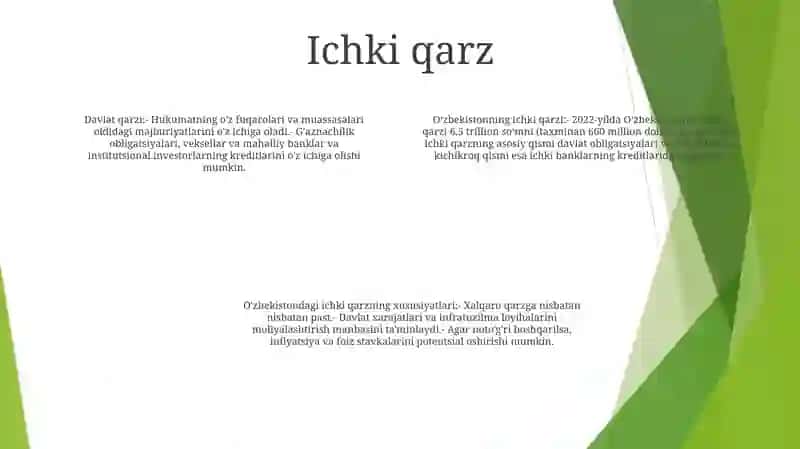 O'Zbekiston Respublikasining Qarzlari Va Uning Xususiyatlari (ᴘʀᴏ☂︎ᶦᵈ᭄) 3