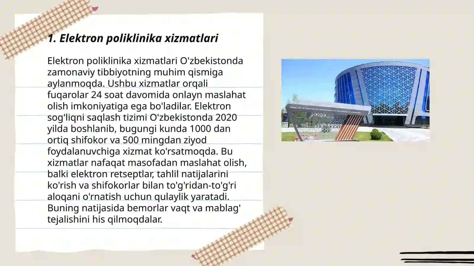 Elektron poliklinika xizmatlari 3