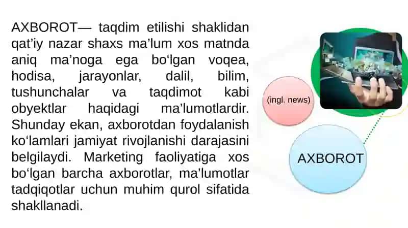 XALQAROMARKETINGNING AXBOROT TIZIMI 3