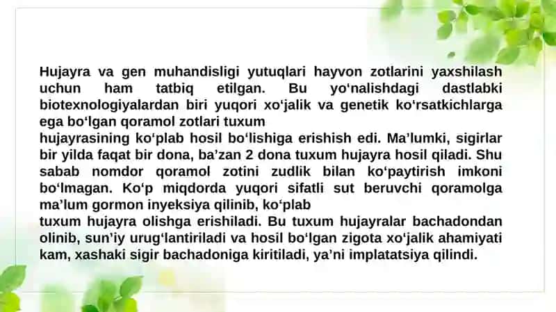 Hayvonlar hujayrasi muhandisligi 3