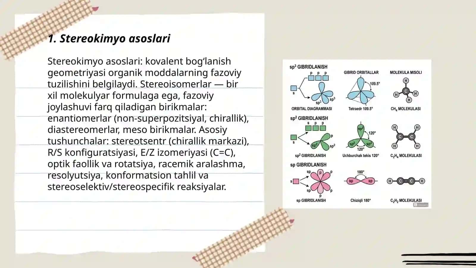 Stereokimyo asoslari 3