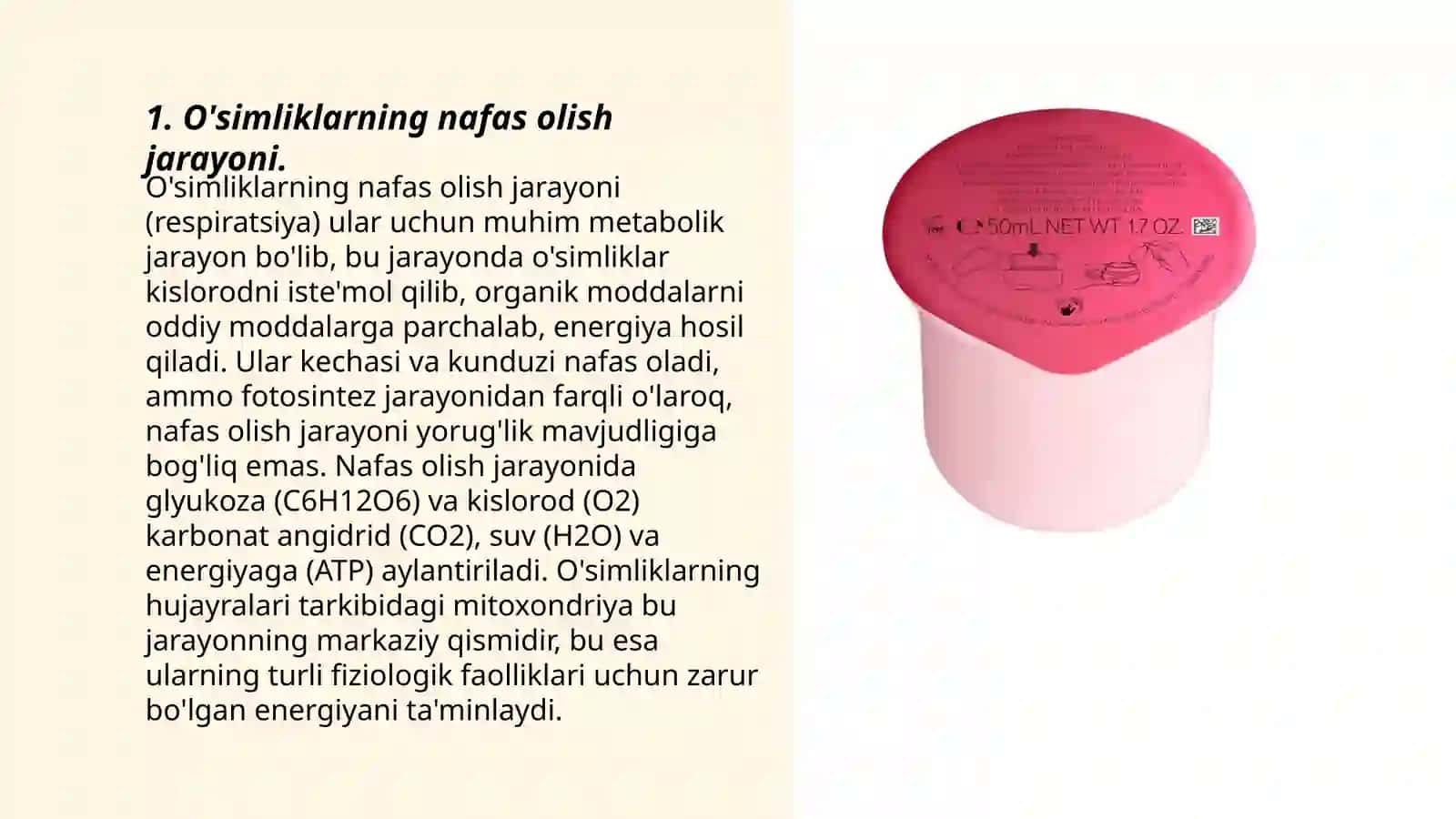 O'simliklarning nafas olish jarayoni 3