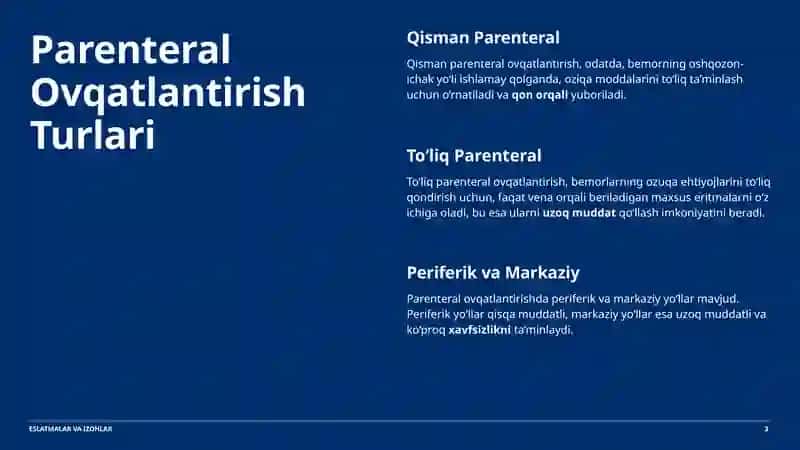 Parenteral Ovqatlantirishning Klinik Ahamiyati 3