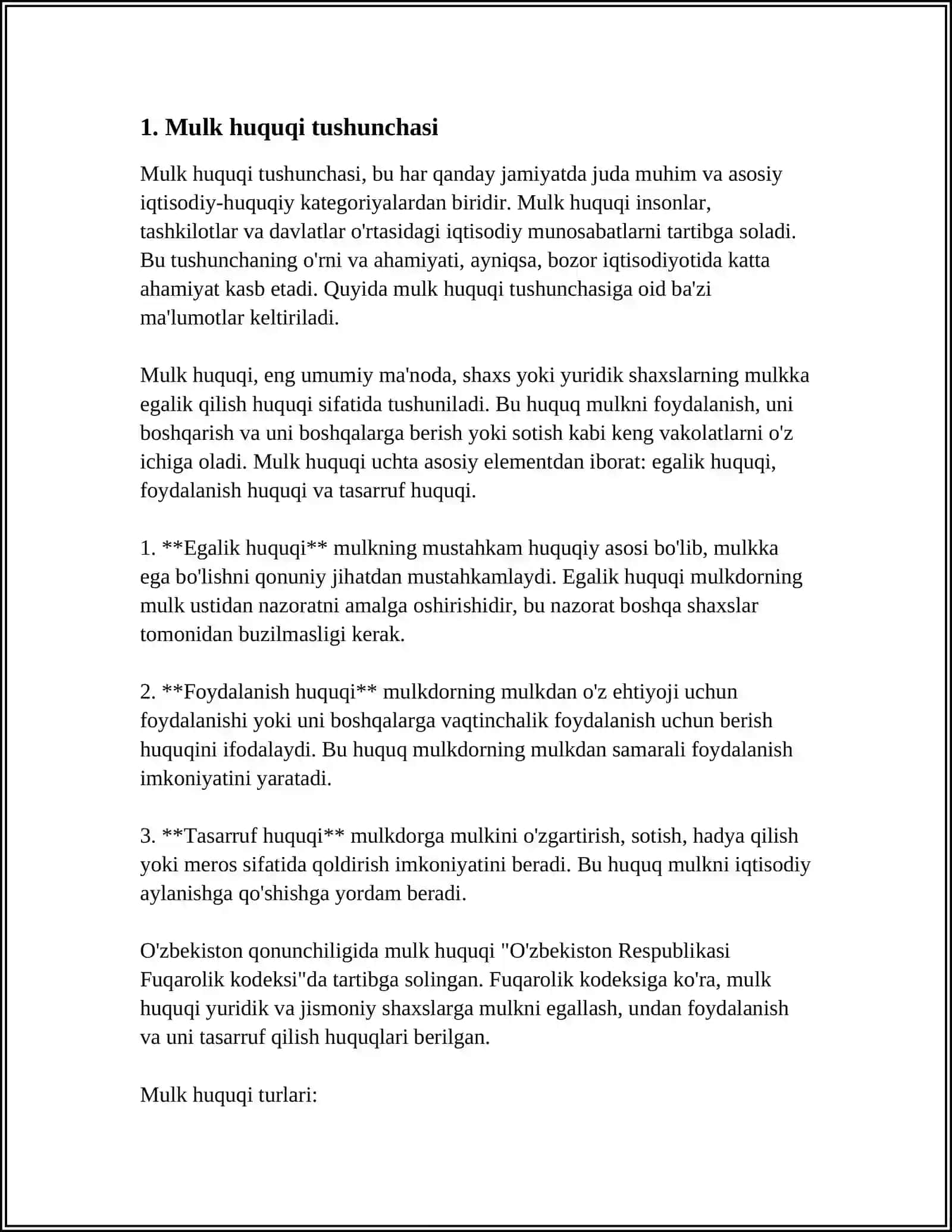 MOL MULK TARTIBINING TAHLILI 3