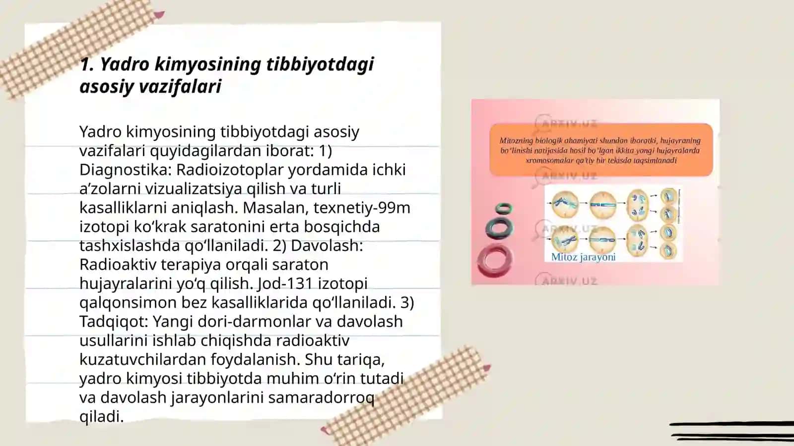 Yadro kimyosining tibbiyotdagi oʻrni 3