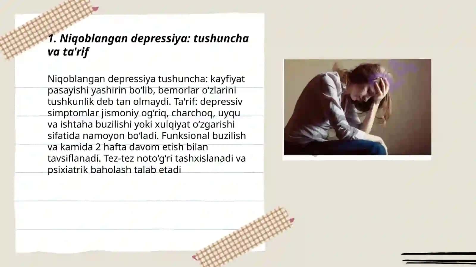 Niqoblangan depressiya 3
