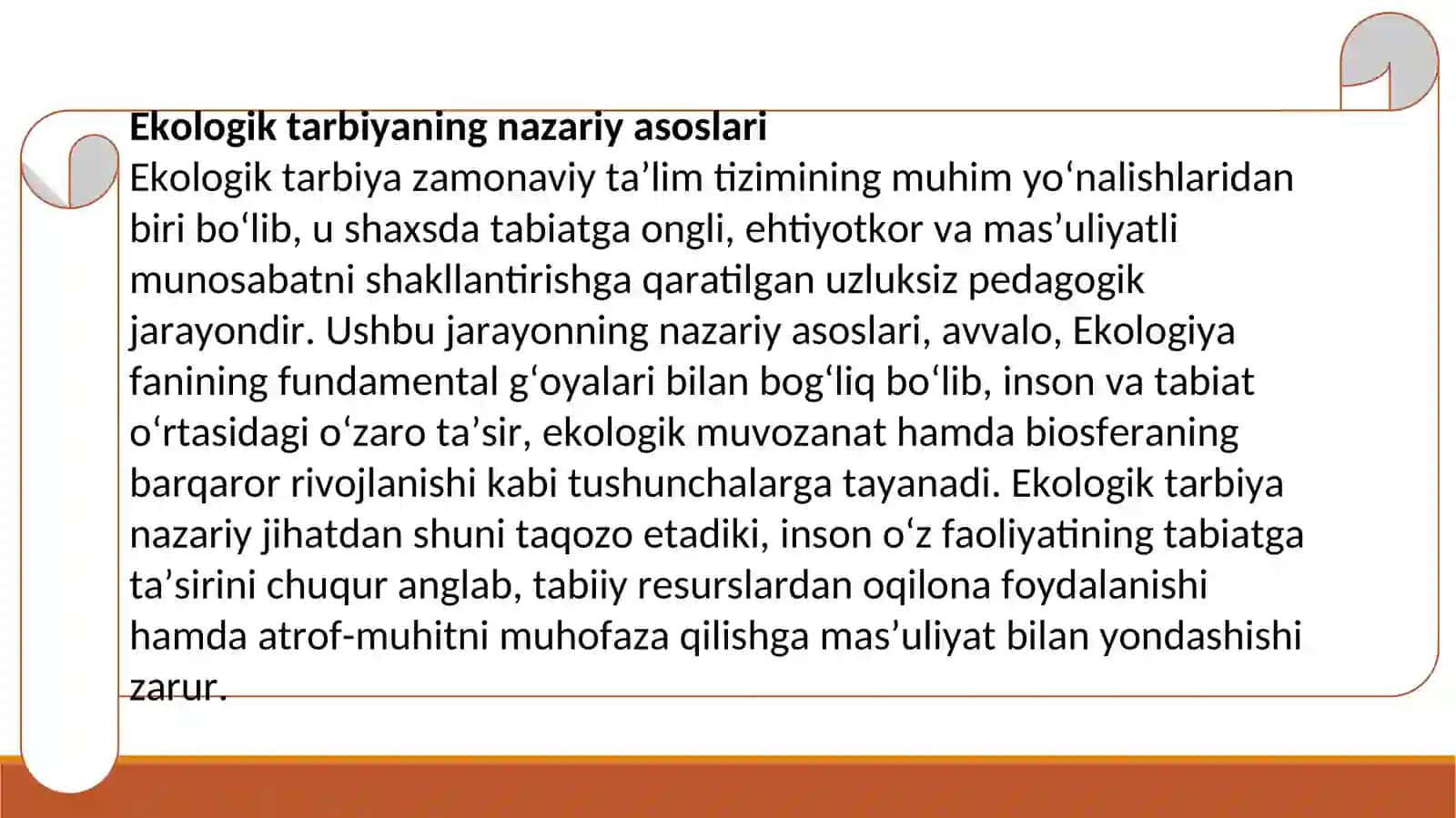 Ekologik tarbiya 3